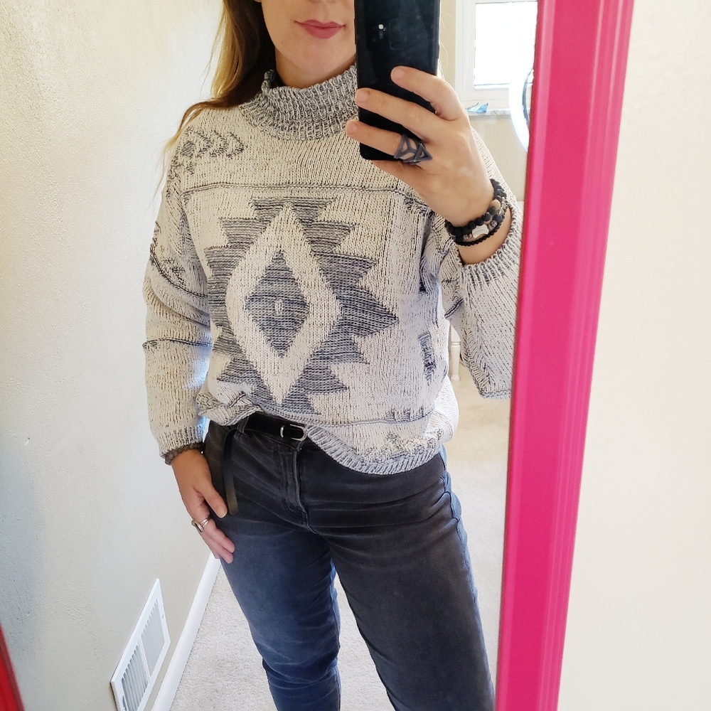 Americhino Vintage Pullover Boyfriend Sweater Med